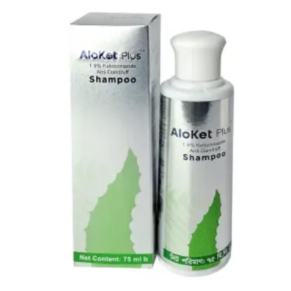 Aloket Plus Anti-Dandruff Shampoo – 75ml এর ছবি